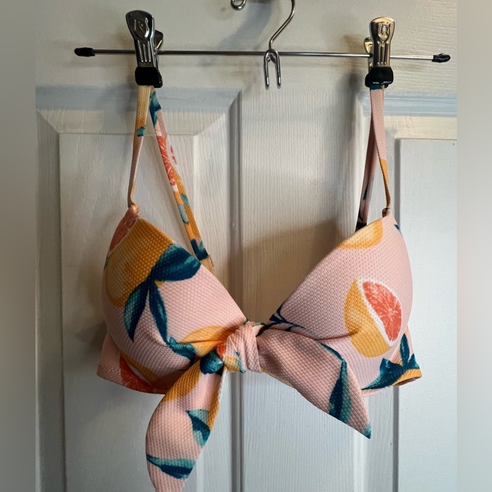 2 piece Colorful Fruit Print Bikini Top size 32 B
and Bottom size M